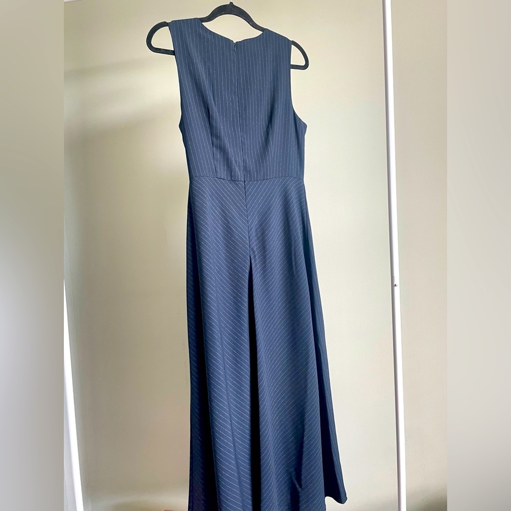 Vince Camuto pinstriped navy dress - Picture 3 of 3